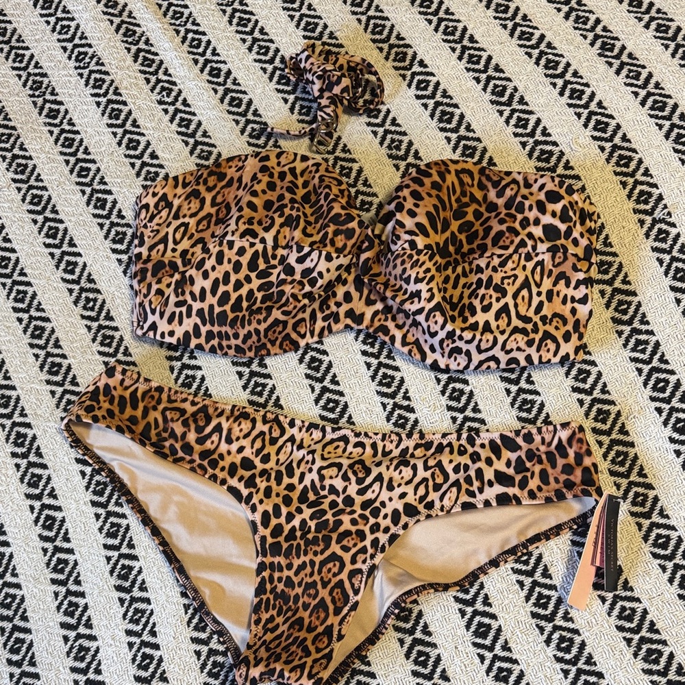 Leopard Print Bikini Set